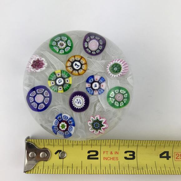 Perthshire PP11 1976 Spaced Millefiori Animal Cane Penguin Squirrel Paperweight - Picture 8 of 13